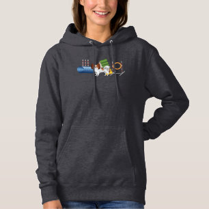 Pull À Capuche Papillon Rouge Et Blanc Avec Équipement D'Agilité