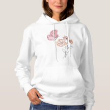Papillon Soft Bloom – Art en ligne minimaliste