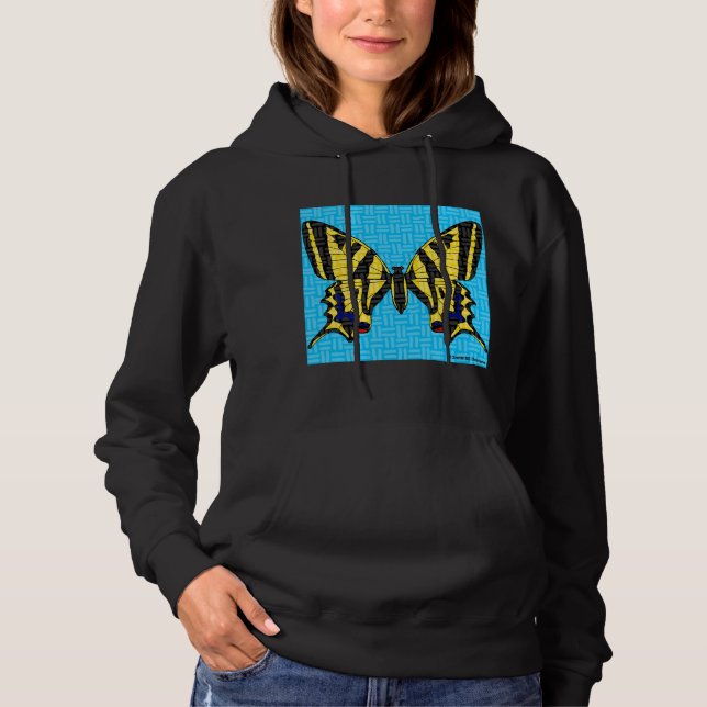 Pull À Capuche Papillon swallowtail (vif) - Sweat-shirt à capuche (Devant)
