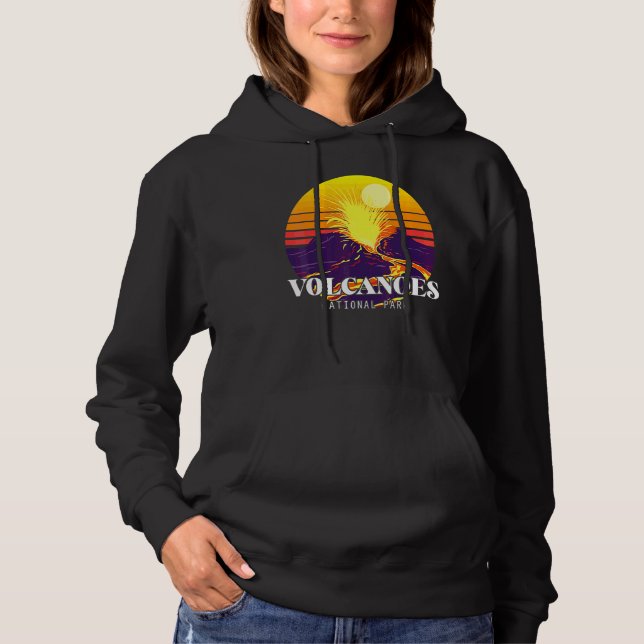 Pull À Capuche Parc National Volcans Hawaii Volcan Souvenir Est (Devant)