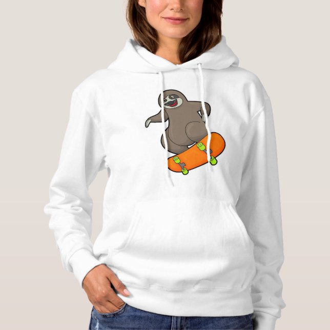 Pull À Capuche Parcelle en skate avec skateboard (Devant)