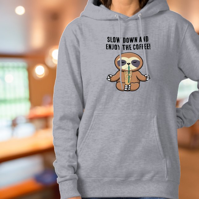 Pull À Capuche Paresseux d'anniversaire et ralentir pour profiter (Créateur téléchargé)