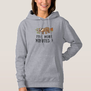 Pull À Capuche Paresseux Drôle Cinq Minutes De Sommeil Lit Pyjama