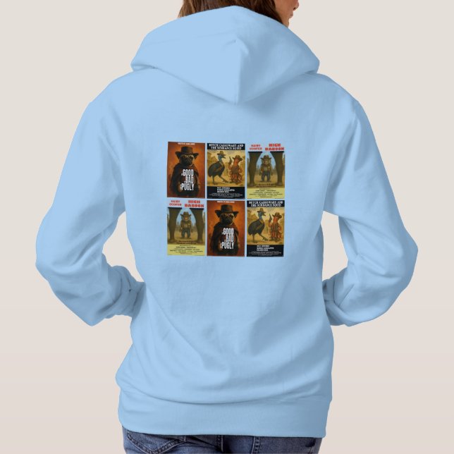 Pull À Capuche Parodie d'affiche de film western (Dos)