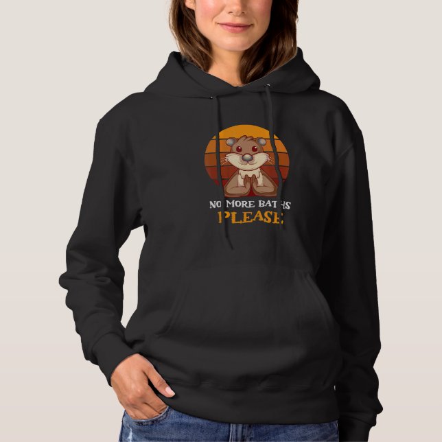 Pull À Capuche Pas De Bains Plus D'Animaux (Devant)