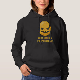Pull À Capuche Pas Un Ventilateur Citrouille Halloween Citrouille