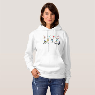 Pull À Capuche Patinage artistique coloré Patinage sur glace en m