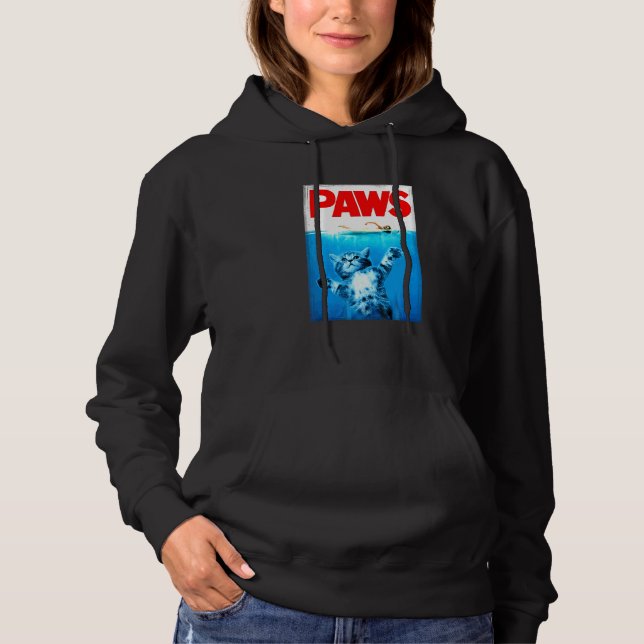 Pull À Capuche Pattes pour chat et requin (Devant)