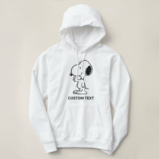 Pull À Capuche Peanuts | Snoopy fait signe de la main (Design devant)