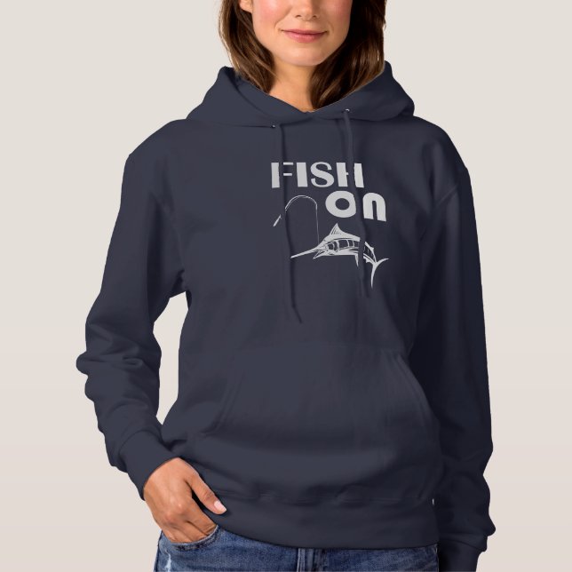 Pull À Capuche Pêche sur (Devant)