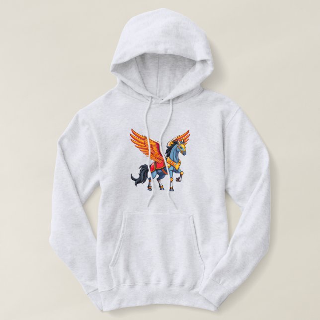 Pull À Capuche Pégase volant (Design devant)