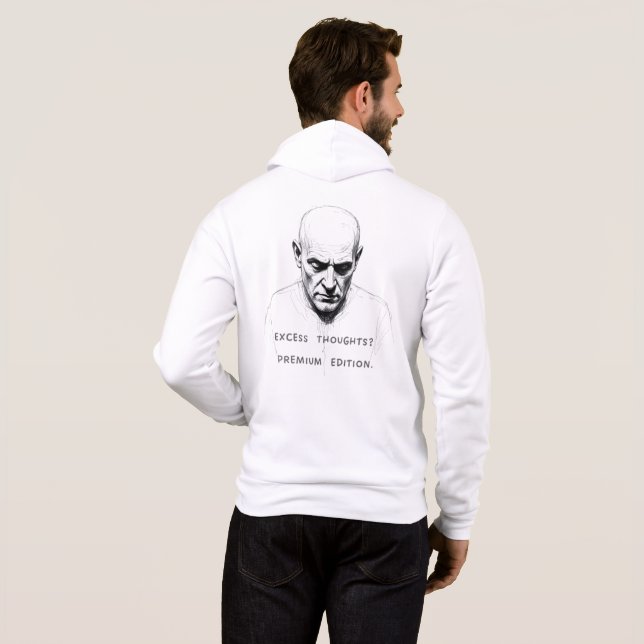Pull À Capuche Pensées Excessives ? Édition Premium (Dos entier)