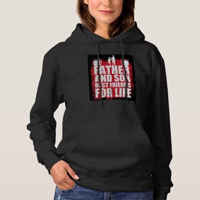Pull À Capuche Père et fils meilleurs amis Graphique Nouveauté Sa (Devant)