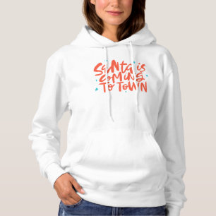 Pull À Capuche Père Noël arrive à Town Holiday Design