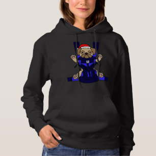 Pull À Capuche Père Noël Baby Carlin drôle mignon chien maman pap