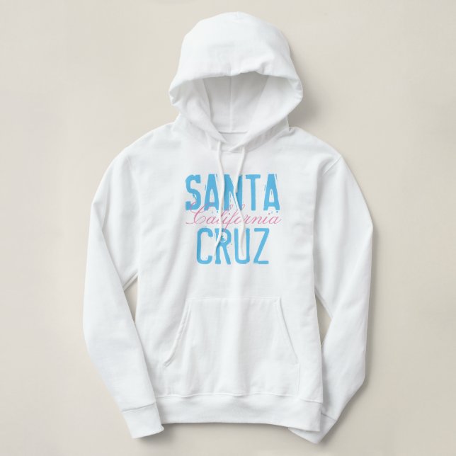 Pull À Capuche Père Noël Cruz Californie (Design devant)