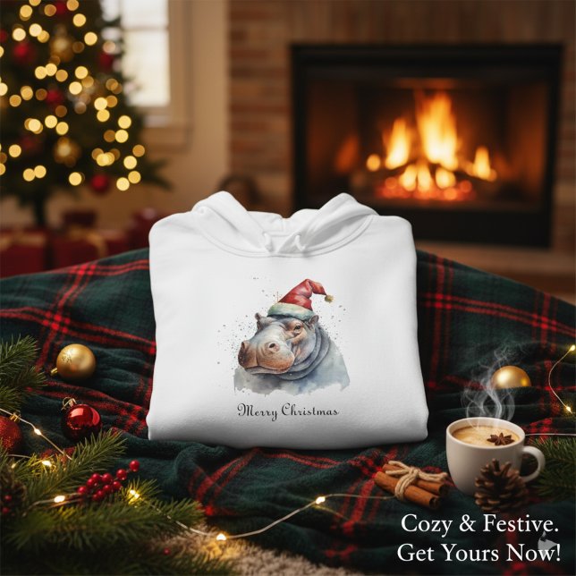 Pull À Capuche Père Noël Little Hippo, coutume (Créateur téléchargé)