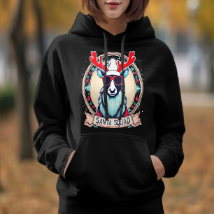 Pull À Capuche Père Noël Squad Cool Reindeer lunettes Festive Chr