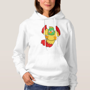 Pull À Capuche Perroquet avec tête verte