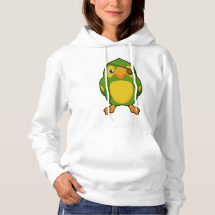 Pull À Capuche Perroquet comme pirate avec Eyepatch