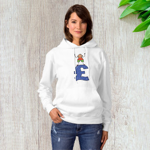 Pull À Capuche Personnage bâton joueur debout sur livre