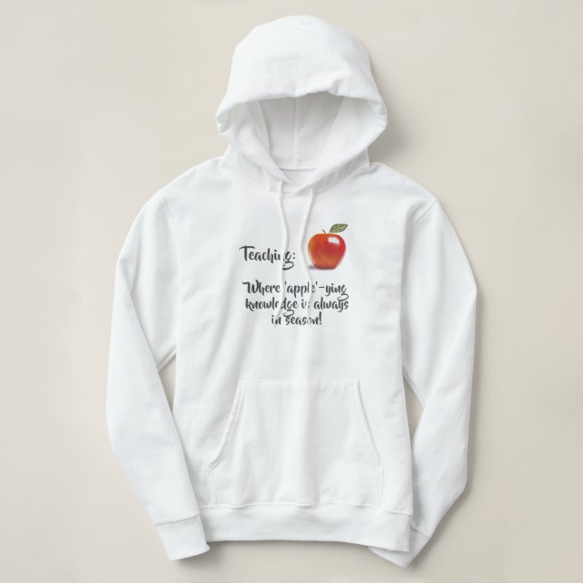 Pull À Capuche Personnalisation de l'enseignement toujours en sai (Design devant)