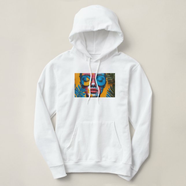 Pull À Capuche Personnalisé Ajouter votre propre photo Fête des m (Design devant)
