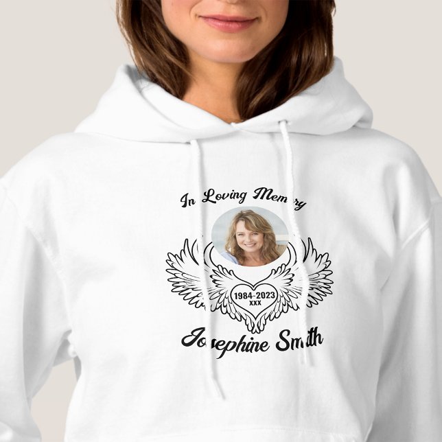 Pull À Capuche Personnalisé En Mémoire Amoureuse Des Anges (Créateur téléchargé)