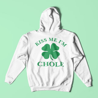 Pull À Capuche Personnalisé Kiss Me St. Patrick's Day
