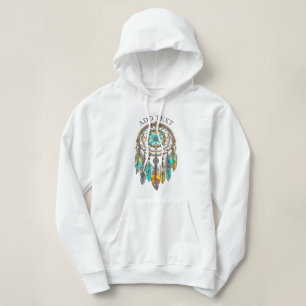 Pull À Capuche Personnalisé Turquoise Dreamcatcher Mystique