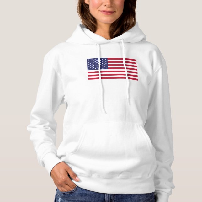 Pull À Capuche Personnalisez avec votre nom États-Unis USA (Devant)