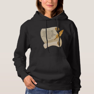 Pull À Capuche Philippiens 4:8 KJV Bible Citation Scroll Femmes