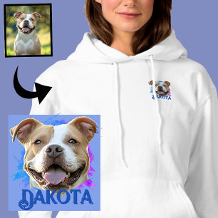 Pull À Capuche Photo de Pitbull Dog de l'amant de l'animal de com