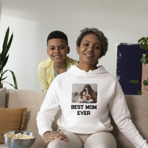 Pull À Capuche Photo moderne Meilleure maman cadeau de jour de mè
