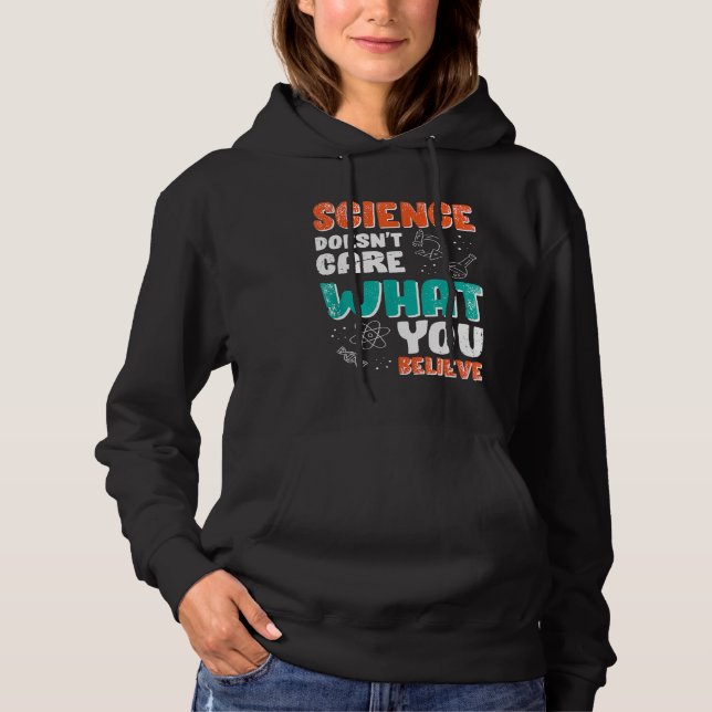 Pull À Capuche Physique Quantique Pun T Science Croire (Devant)