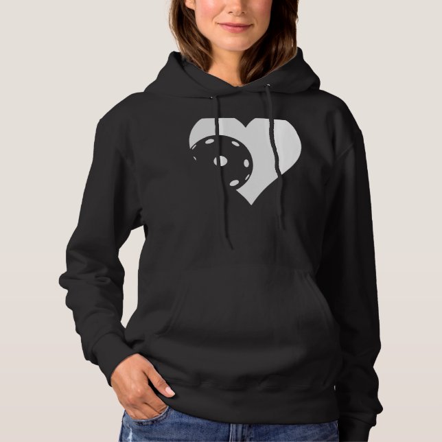 Pull À Capuche Pickleball Heart Pickleball Outfit Hommes Femmes (Devant)