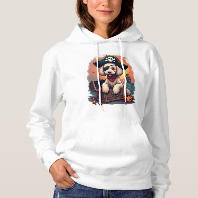 Pull À Capuche Pillage Caniche Pirate (Devant)