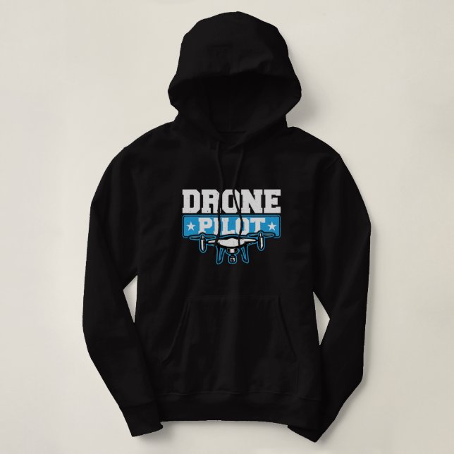 Pull À Capuche Pilote de drone drone Quadcopter Funny (Design devant)