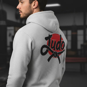 Pull À Capuche Pinceau de Judo et Ceinture Noire – Soleil Levant