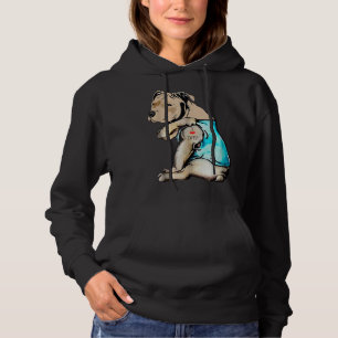 Pull À Capuche Pitbull Chien Tattoo I Love Maman's Day Cadeau T-
