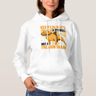 Pull À Capuche Pitbull Dog Funny Keep Calm Its A Pitbull Not Frea
