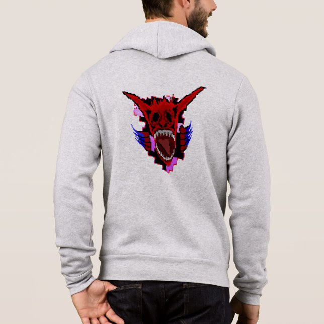 Pull À Capuche Pixel Peril Retro Boss Combat (Dos)