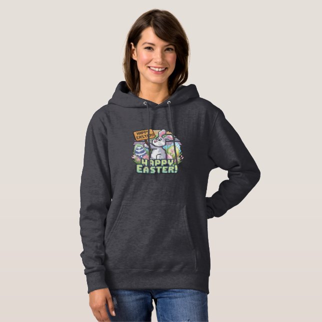 Pull À Capuche Pixelation Pastel (Devant entier)