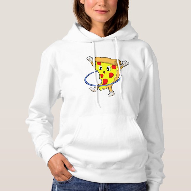 Pull À Capuche Pizza à Fitness avec pneus Fitness.PNG (Devant)