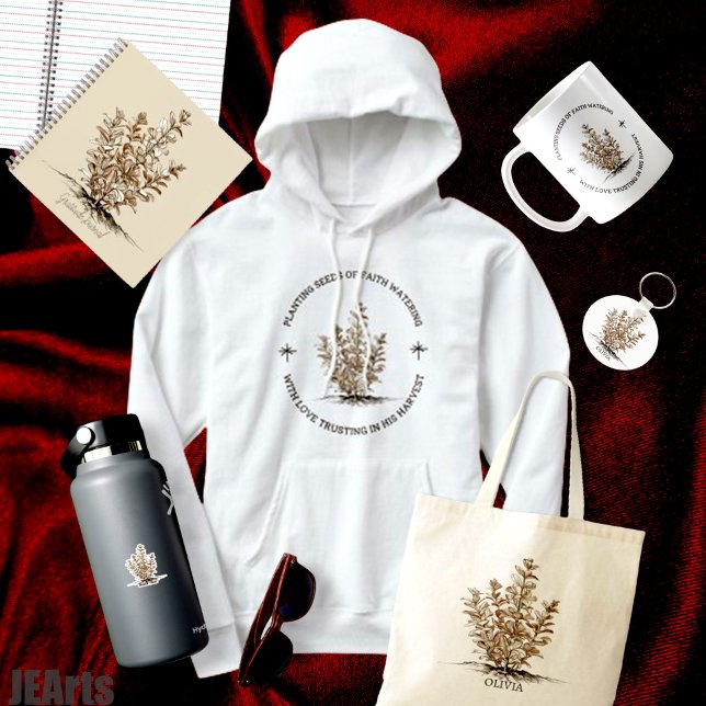 Pull À Capuche Planter les graines de la foi Christian Gardener (Créateur téléchargé)