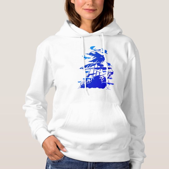 Pull À Capuche Plongée En Eaux Et Requins (Devant)