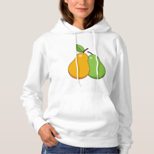 Pull À Capuche Poires jaunes et vertes