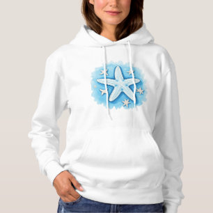 Pull À Capuche Poisson étoilé en bleu