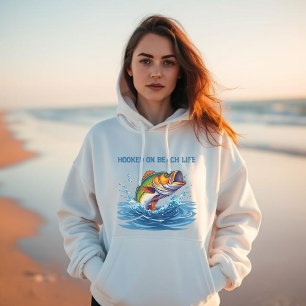Pull À Capuche Poisson sur la plage