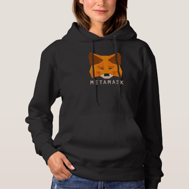 Pull À Capuche Porte-monnaie de crypto-monnaie Metamask Fox pour  (Devant)